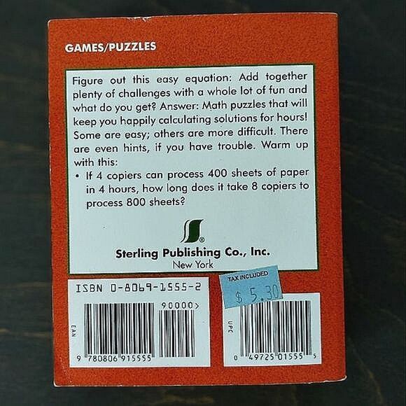 Vtg Kid's Book | Little Big Book of Math Puzzles - Picture 3 of 16